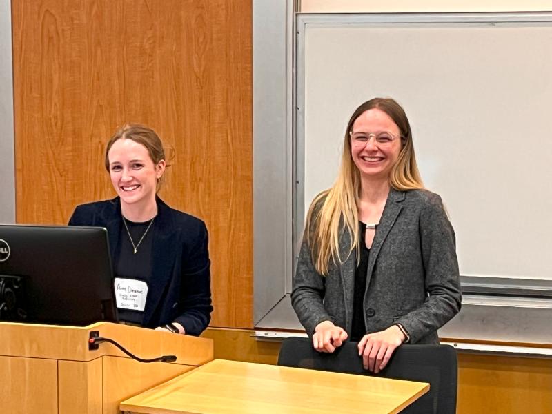 Students giving a presentation